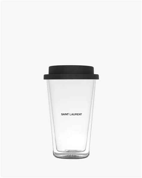 yves saint laurent mug|COFFEE MUG IN GLASS .